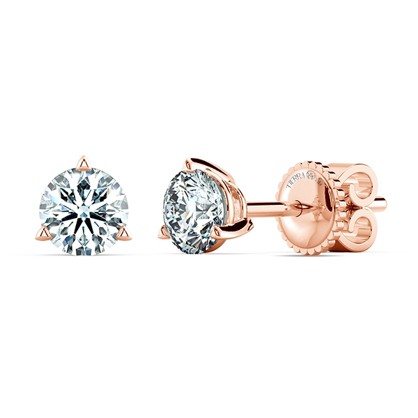 Three Prong Triangle Earrings For Men BTA1102 2